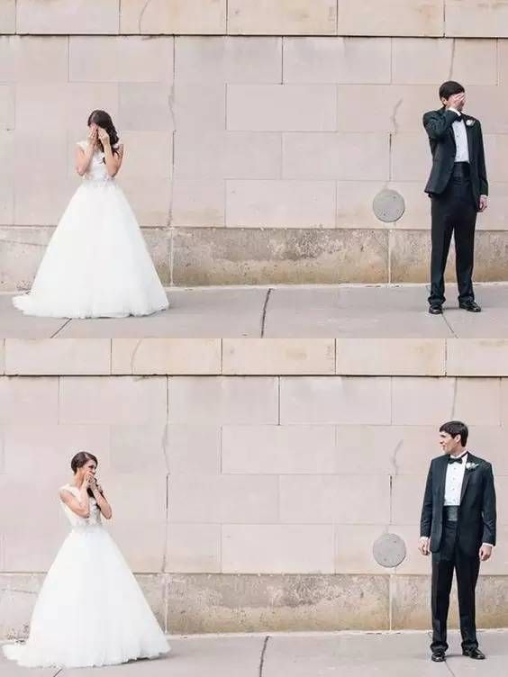 知道First Look的意思吗？西式婚礼上的First Look如何玩才有创意