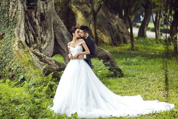 唯美婚纱照图片大全