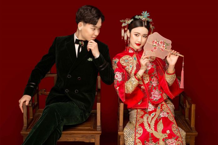婚纱照中式风格照片 搞怪中式婚纱照如何拍