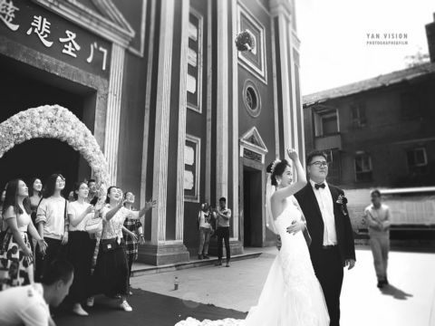 爱的圣言 庄严肃穆教堂婚礼+纯中式酒店婚礼
