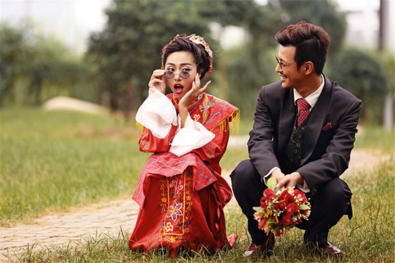 90后婚纱照都在玩什么风格