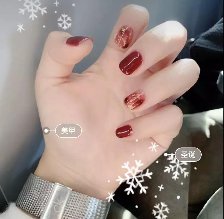 高人气超显白的圣诞美甲大合集 新娘们快来收图