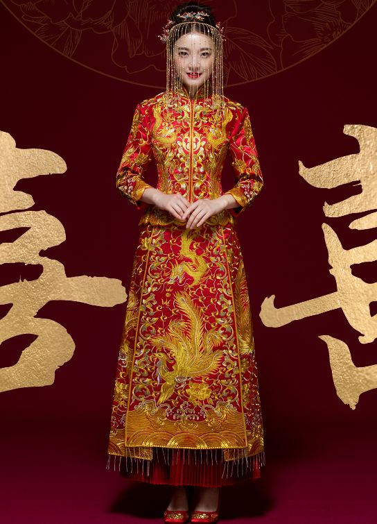 唐装婚礼礼服图片大全