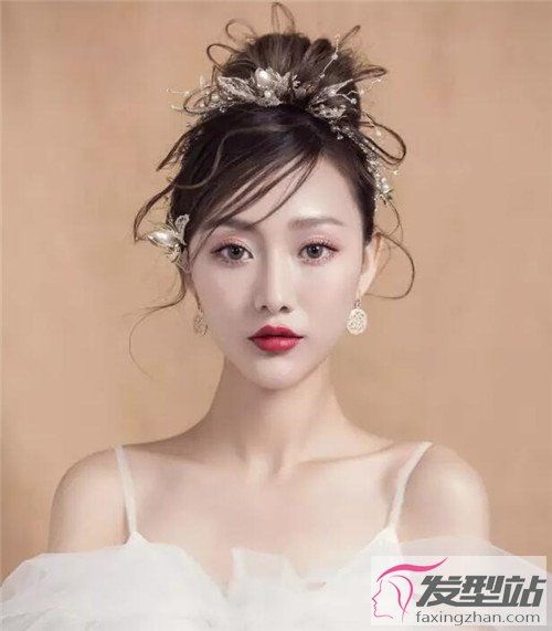 抽丝新娘发型