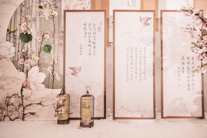 中西结合结婚典礼现场布置成效图