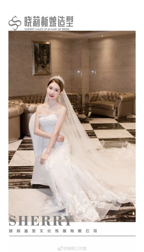 婚纱头饰造型图片大全