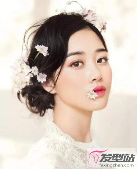 森系唯美新娘发型 清新迷人拍照很上镜